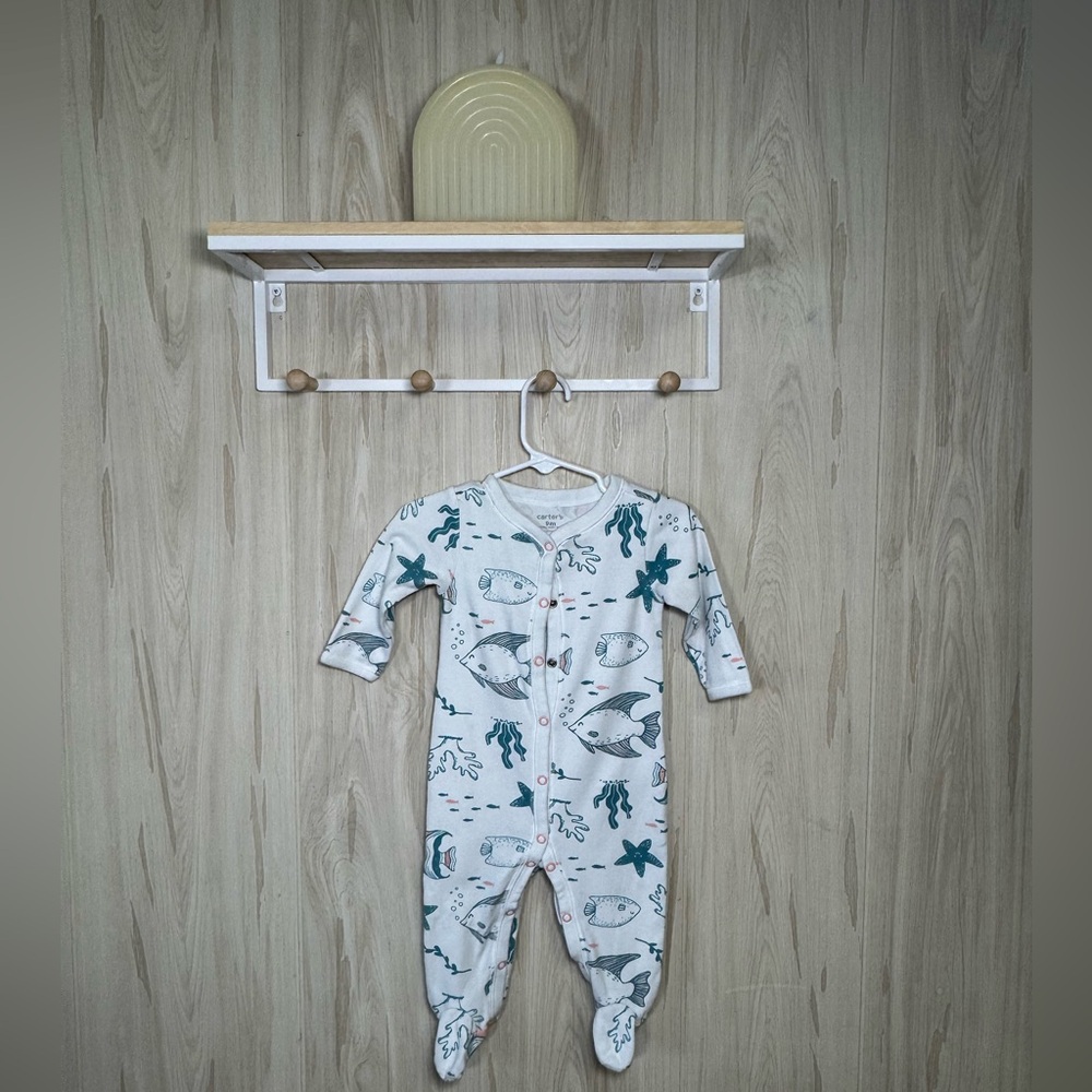 Sea ocean theme footie onesie outfit size 9m